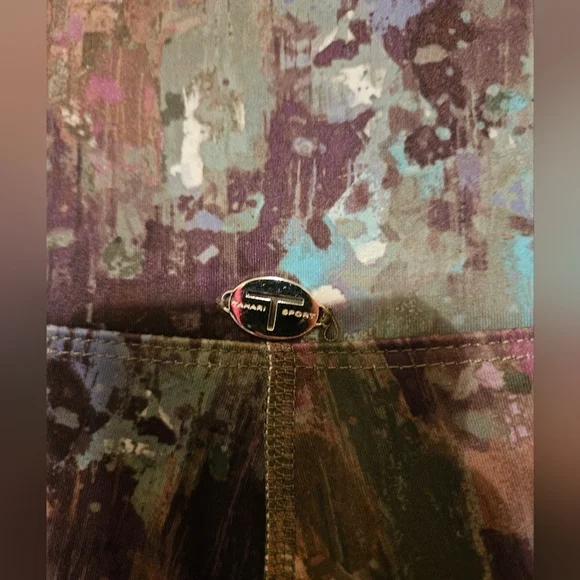 #394 Tahari Sport- 2 Pocket Earthtone Leggings,varies Sizes - Picture 5 of 7